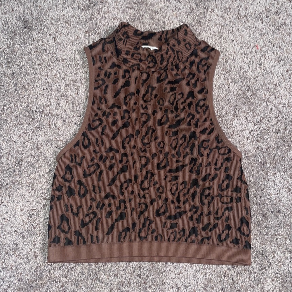 Cheetah Print Crop Top